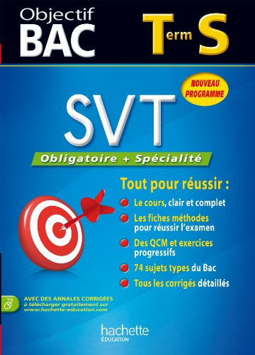 SVT obligatoire + spécialité terminale S : nouveau programme