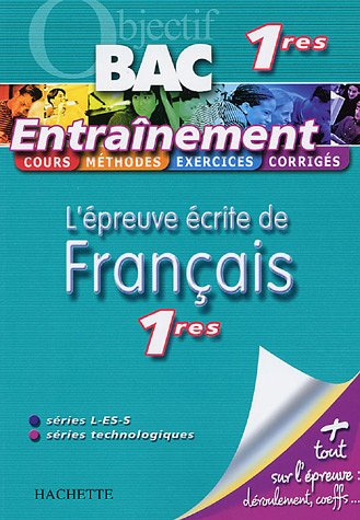 l'épreuve écrite de français 1e