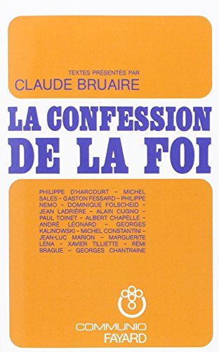 La Confession de la Foi chrétienne