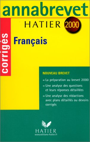 annabrevet corrigés 2000 - français