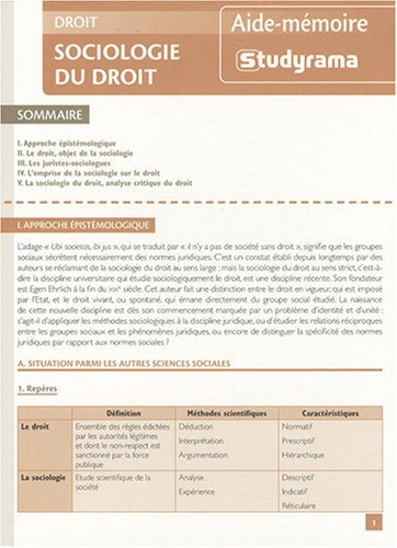 Sociologie du droit