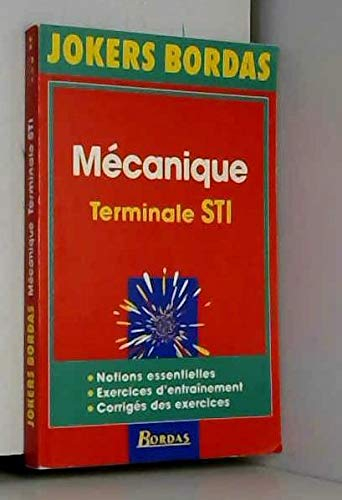 Mécanique terminale STI