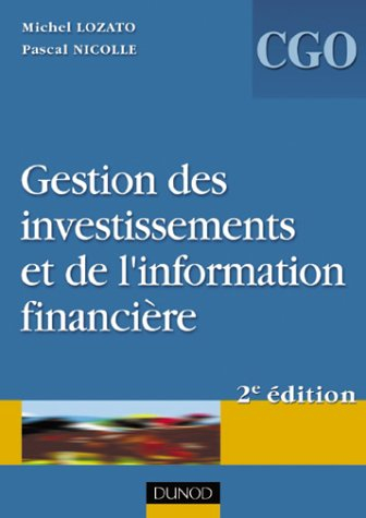 Gestion des investissements et de l'information financière