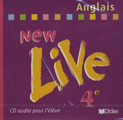 New live, anglais 4e : CD audio pour l'élève