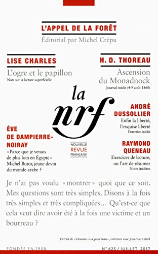 Nouvelle revue française, n° 624