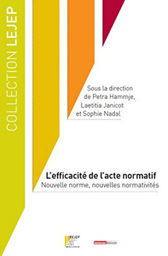 L'efficacité de l'acte normatif
