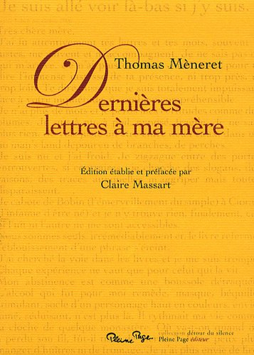 Dernières lettres à ma mère