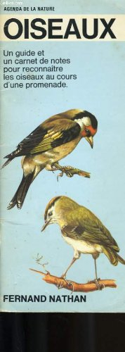 agenda de la nature. oiseaux.