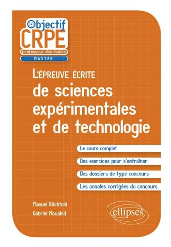L'épreuve écrite de sciences expérimentales et de technologie