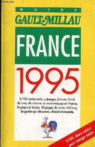 guide gault et millau france : edition 1995