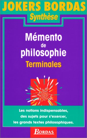 703 memento philosophie np    (ancienne edition)