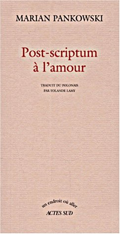 Post-scriptum à l'amour