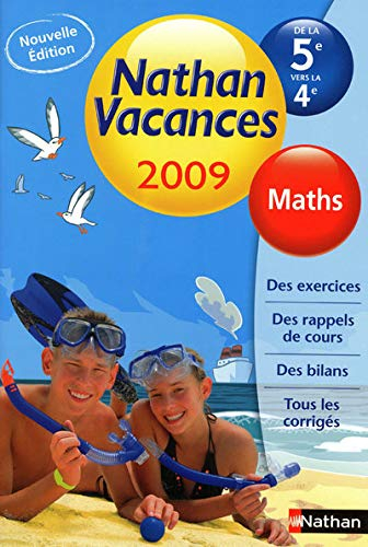 Nathan vacances mathématiques 2009, de la 5e vers la 4e