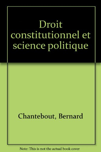 droit constitutionnel et science politique