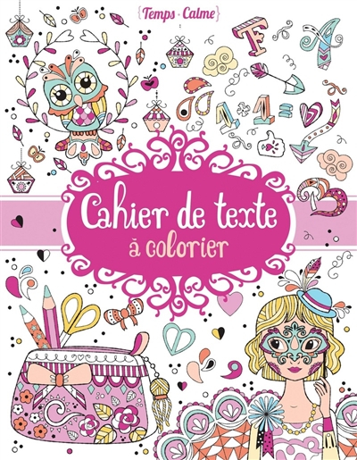 Cahier de textes à colorier