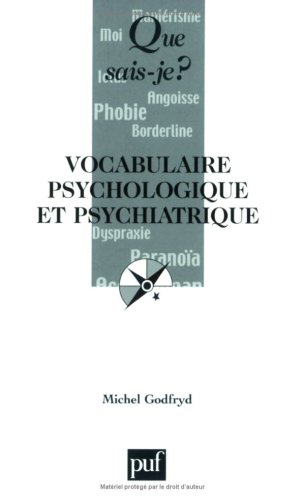 Vocabulaire psychologique et psychiatrique