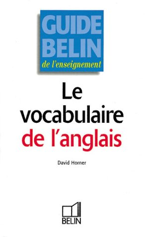 Le vocabulaire de l'anglais