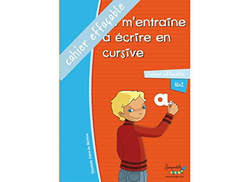 Serpodile - Cahier effaçable - Méthode d'écriture - Je m'entraine à écrire en cursive