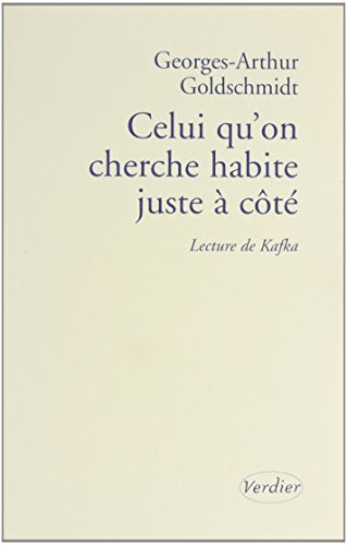 Celui qu'on cherche habite juste à côté : lecture de Kafka