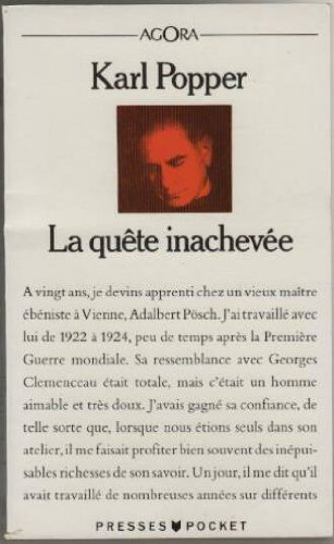 La quête inachevée : autobiographie intellectuelle