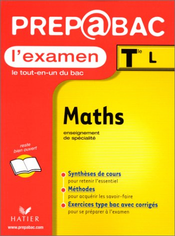 Mathématiques, examen, terminales L