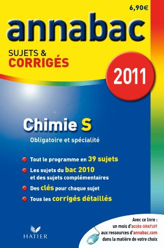 Chimie S, enseignement obligatoire et de spécialité