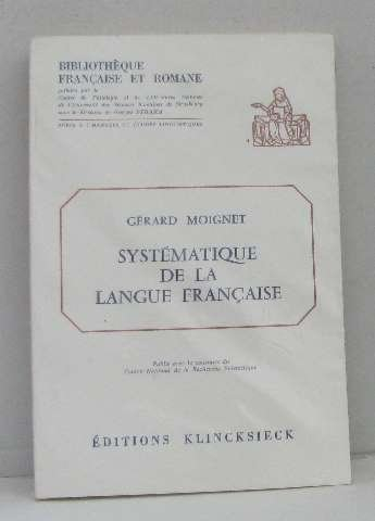 Systématique de la langue française