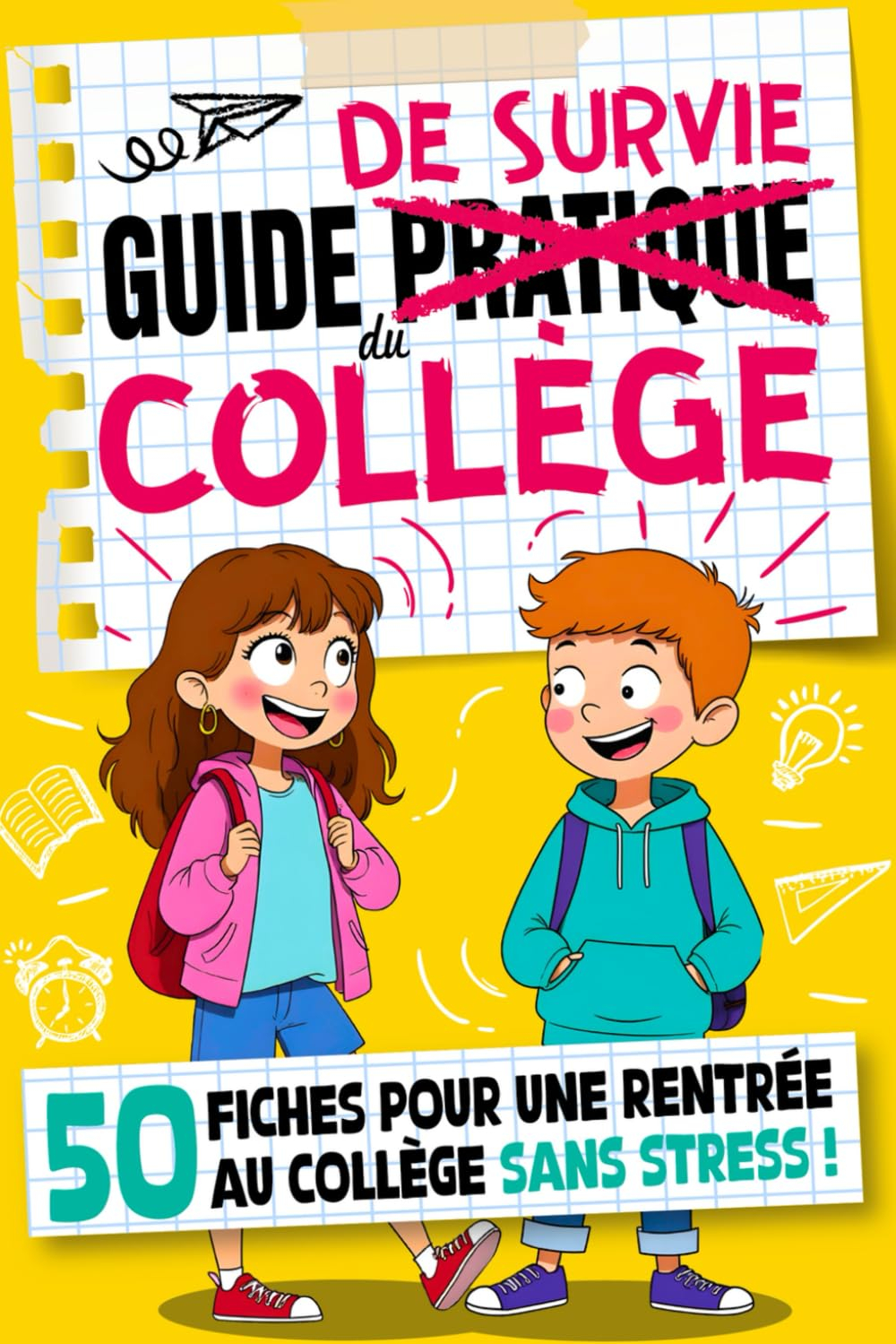 Guide de Survie du Collège: 50 fiches pour une rentrée en 6ème sans stress, conseils et méthodes de 