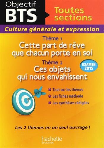 Culture générale et expression BTS, examen 2015 : cette part de rêve que chacun porte en soi, ces ob