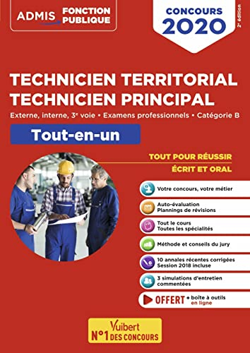 Technicien territorial, technicien principal : externe, interne, 3e voie, examens professionnels, ca