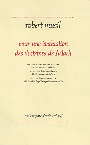 Pour une évaluation des doctrines de Mach