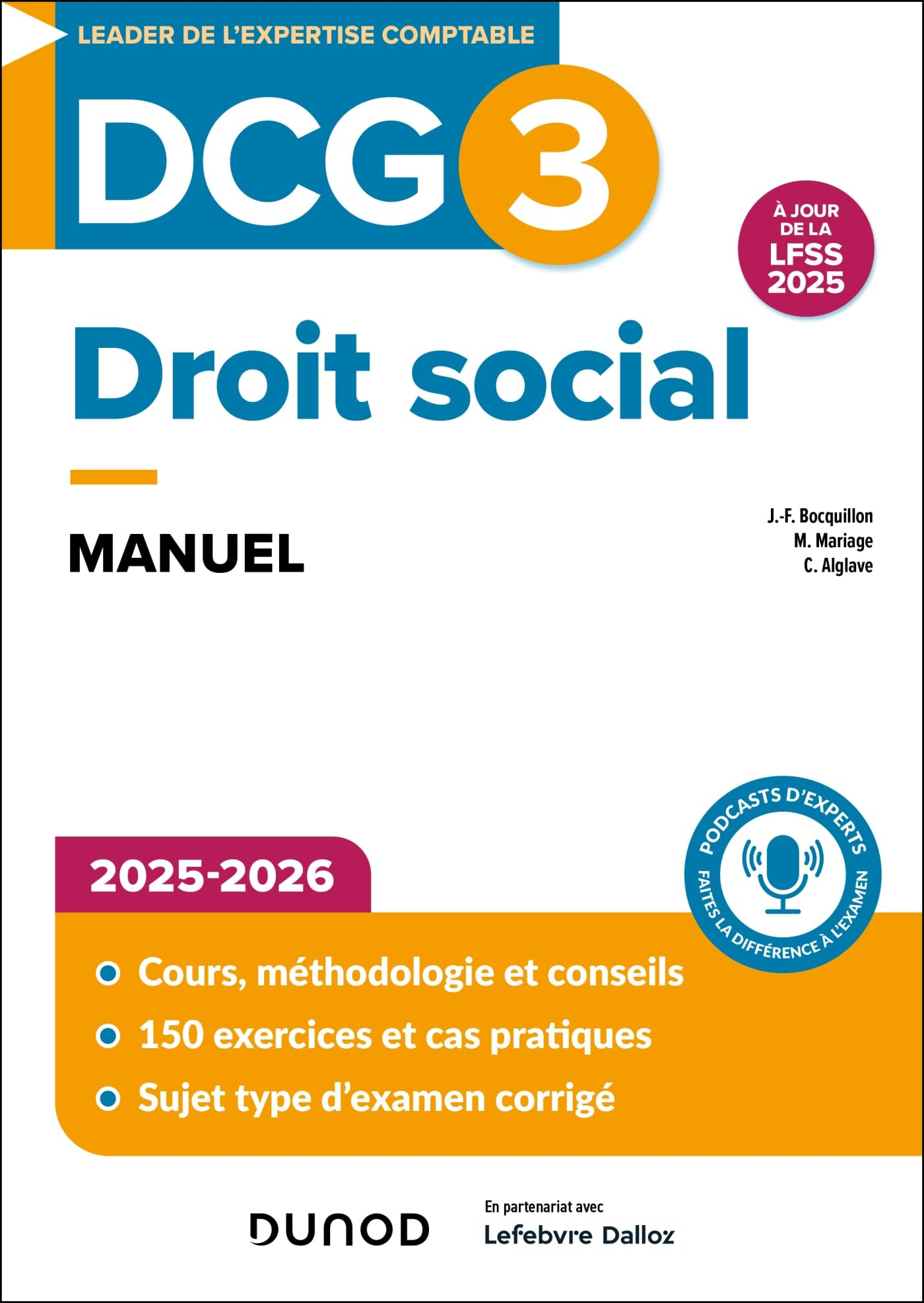 DCG 3, droit social : manuel : 2025-2026