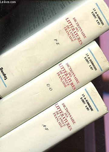 dictionnaire des littératures de langue française