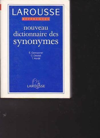 nouveau dictionnaire des synonymes
