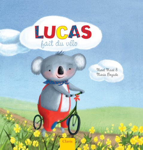 Lucas le petit koala. Lucas fait du vélo