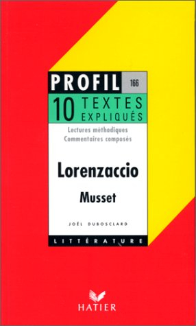 musset : lorenzaccio, textes expliqués