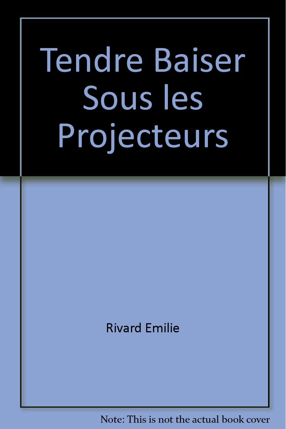 Tendre baiser sous les projecteurs