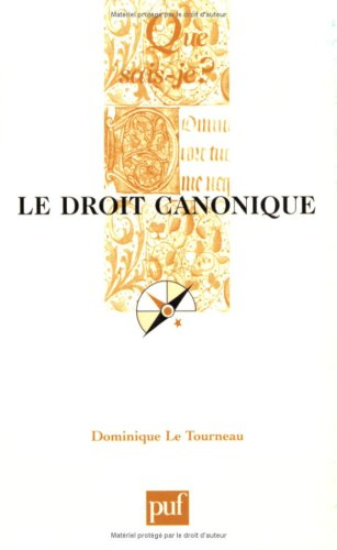 Le droit canonique