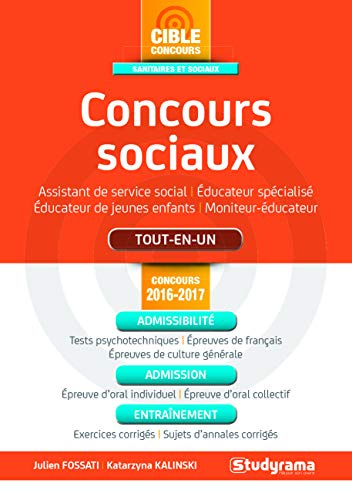 Concours sociaux : assistant de service social, éducateur spécialisé, éducateur de jeunes enfants, m