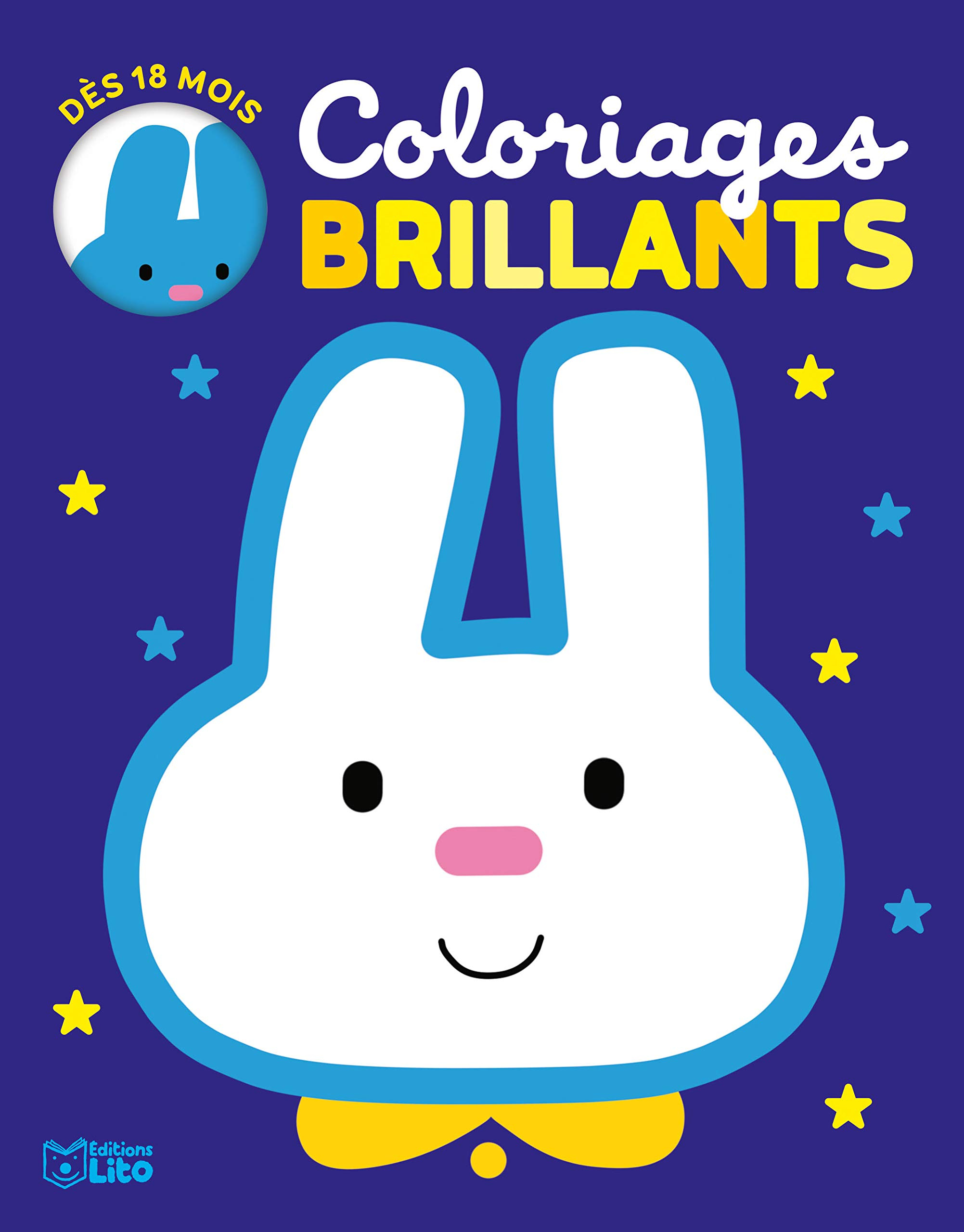 Le lapin : coloriages brillants