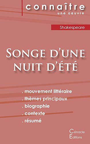Fiche de lecture Songe d'une nuit d'été de Shakespeare (Analyse littéraire de référence et résumé co