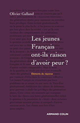 Les jeunes Français ont-ils raison d'avoir peur ? : éléments de réponse