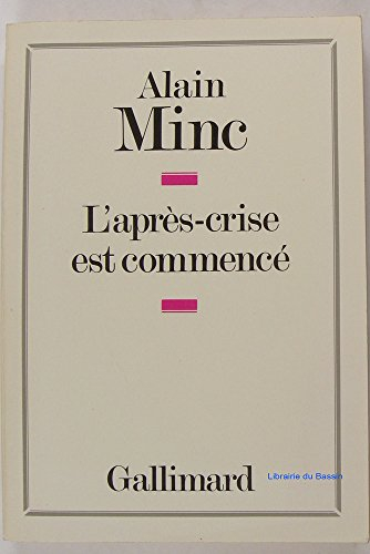 L'après-crise est commencé