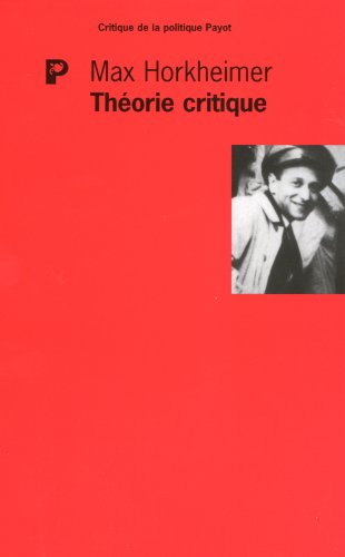 Théorie critique : essais