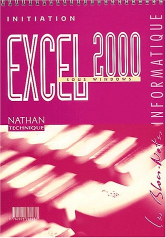 excel 2000 sous windows. intitiation
