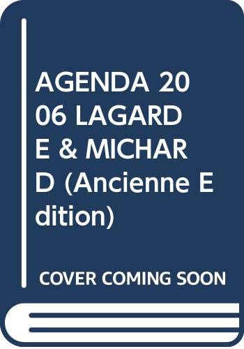 Agenda Lagarde et Michard 2006