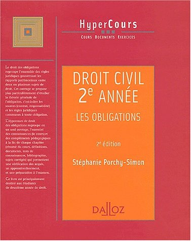 droit civil, 2e année : les obligations, 2e édition