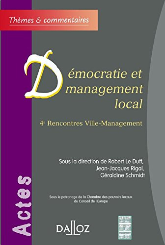 Démocratie et management local