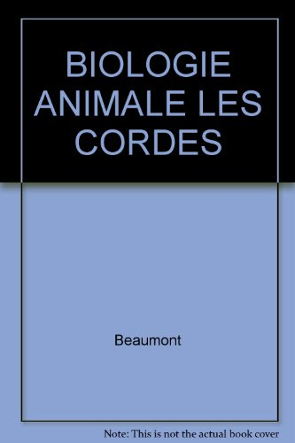 biologie animale les cordes