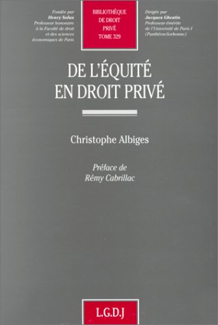 De l'équité en droit privé